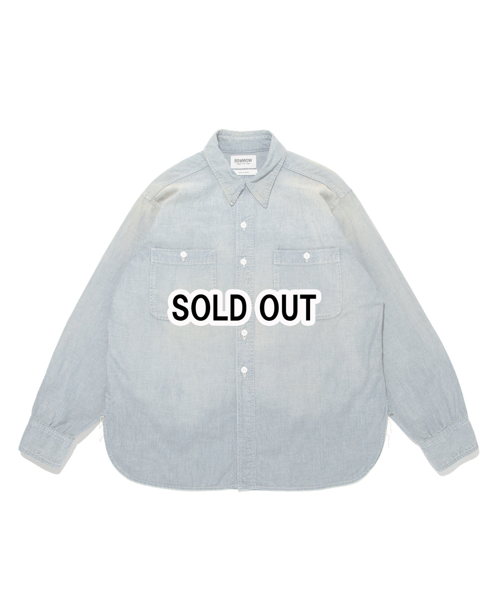 CHAMBRAY SHIRTS SUNBURN AGEING – C30 - BOW WOW, RECOGNIZE FLAGSHIP 