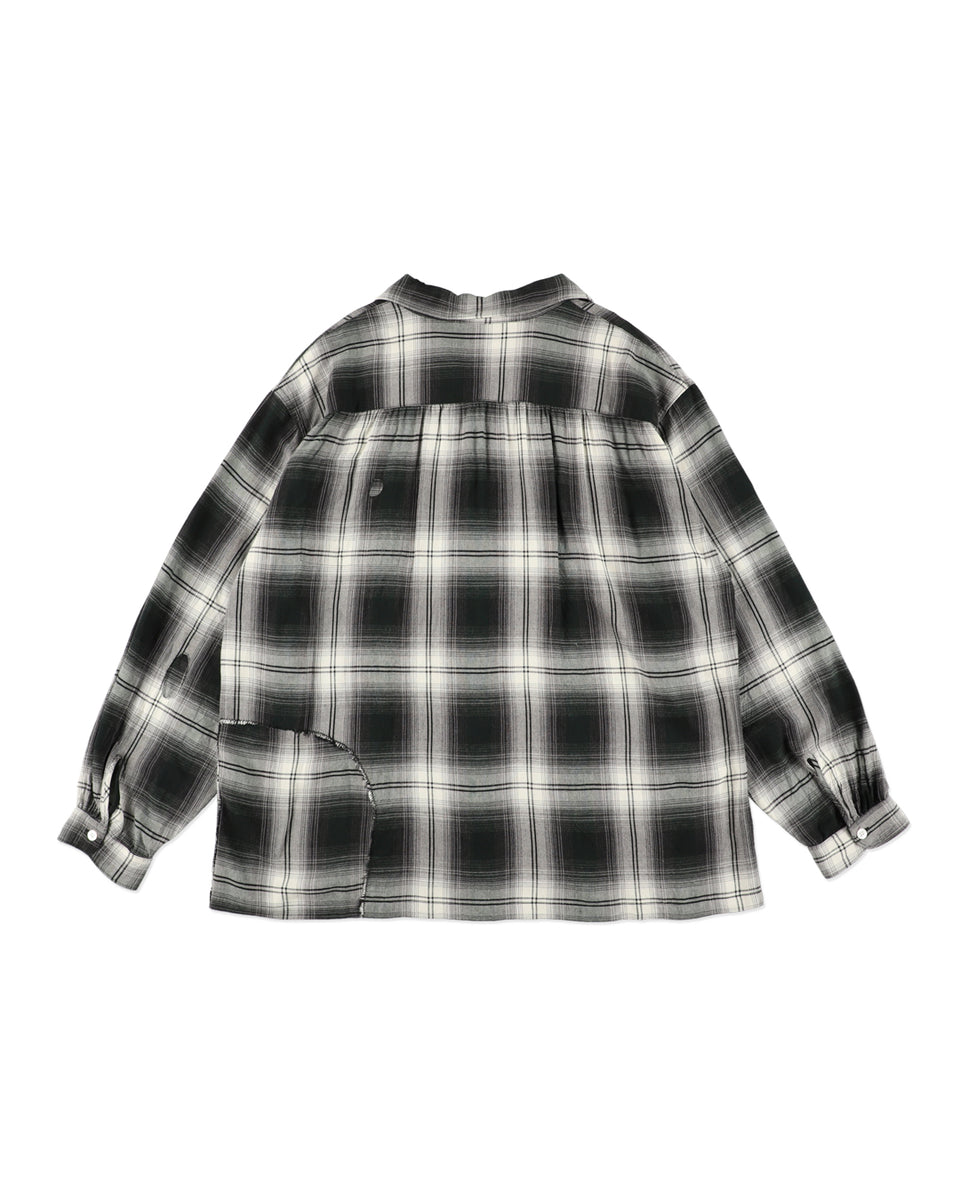 REMADE RAYON PLAID SHIRT AGED – C30 - BOW WOW, RECOGNIZE FLAGSHIP SHOP