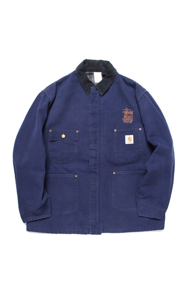 【USED in STOCK】STUSSY × CARHARTT - NY, LA, TOKYO EDITION CHORE COAT '93