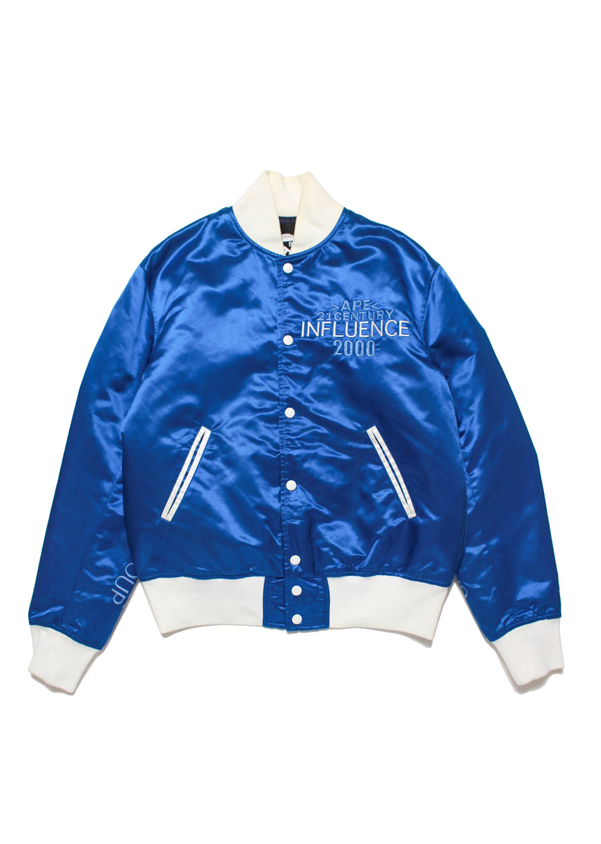 【USED in STOCK】A BATHING APE×FUTURA – SATIN VARSITY JK