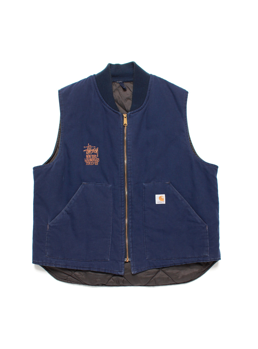 USED in STOCK】STUSSY×CARHARTT – NY, LA, TOKYO DUCK VEST '93 – C30