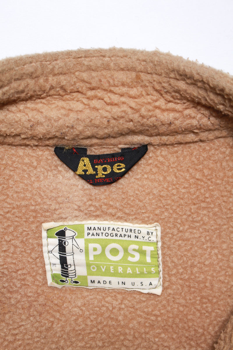 USED in STOCK】A BATHING APE × POST OVERALLS - FLEECE SINGLE