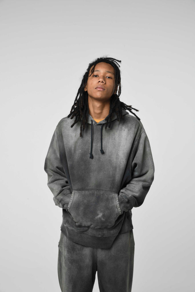 【BOW WOW 22SS / 1st delivery】HARD AGEING SWEAT HOODIE & HARD AGEING SWEAT PANTS