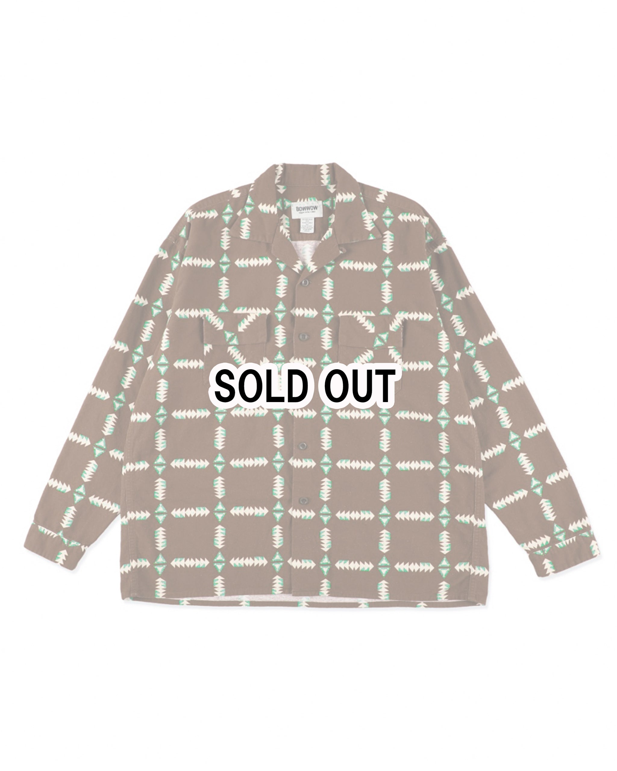 NAVAJO PRINT FLANNEL SHIRT AGED – C30 - BOW WOW, RECOGNIZE