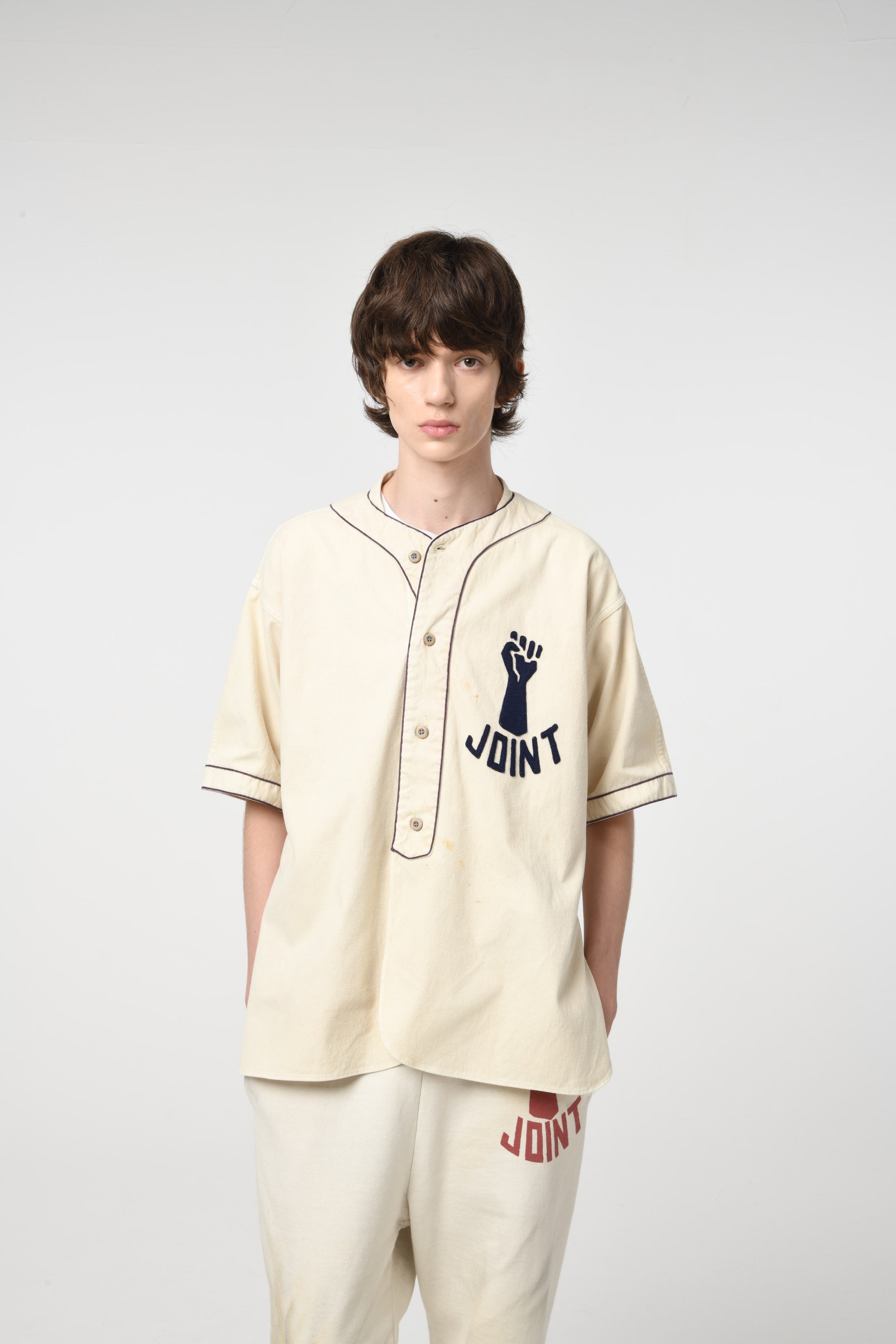 トップス BOWWOW JOINT BASEBALL SHIRT/WHITE JOINT BASEBALL SHIRT – C30 - BOW WOW, RECOGNIZE FLAGSHIP SHOP
