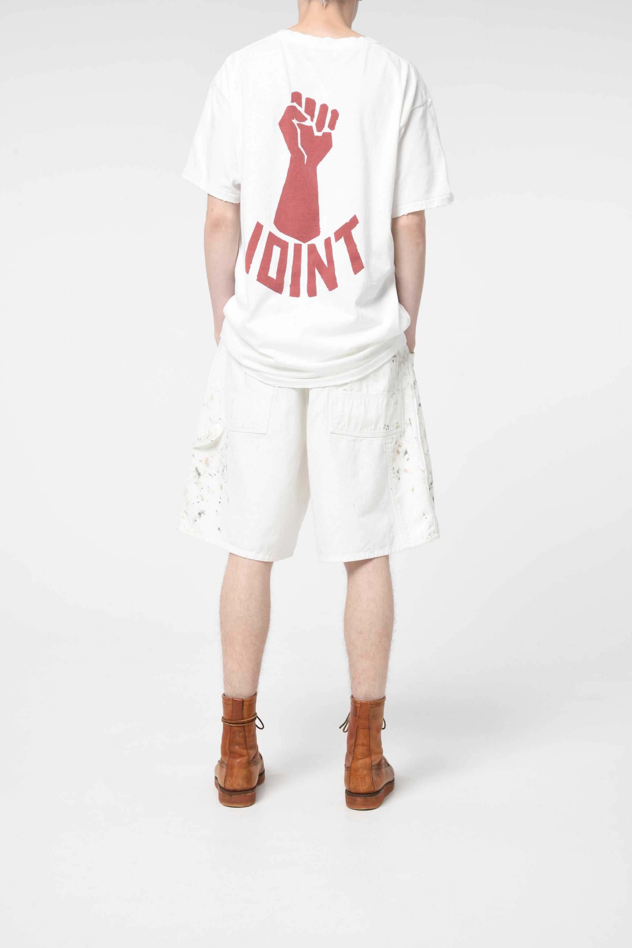 パンツ BOWWOW PAINTER'S SPLATTER SHORTS L white PAINTER'S SPLATTER SHORTS – C30 - BOW WOW, RECOGNIZE