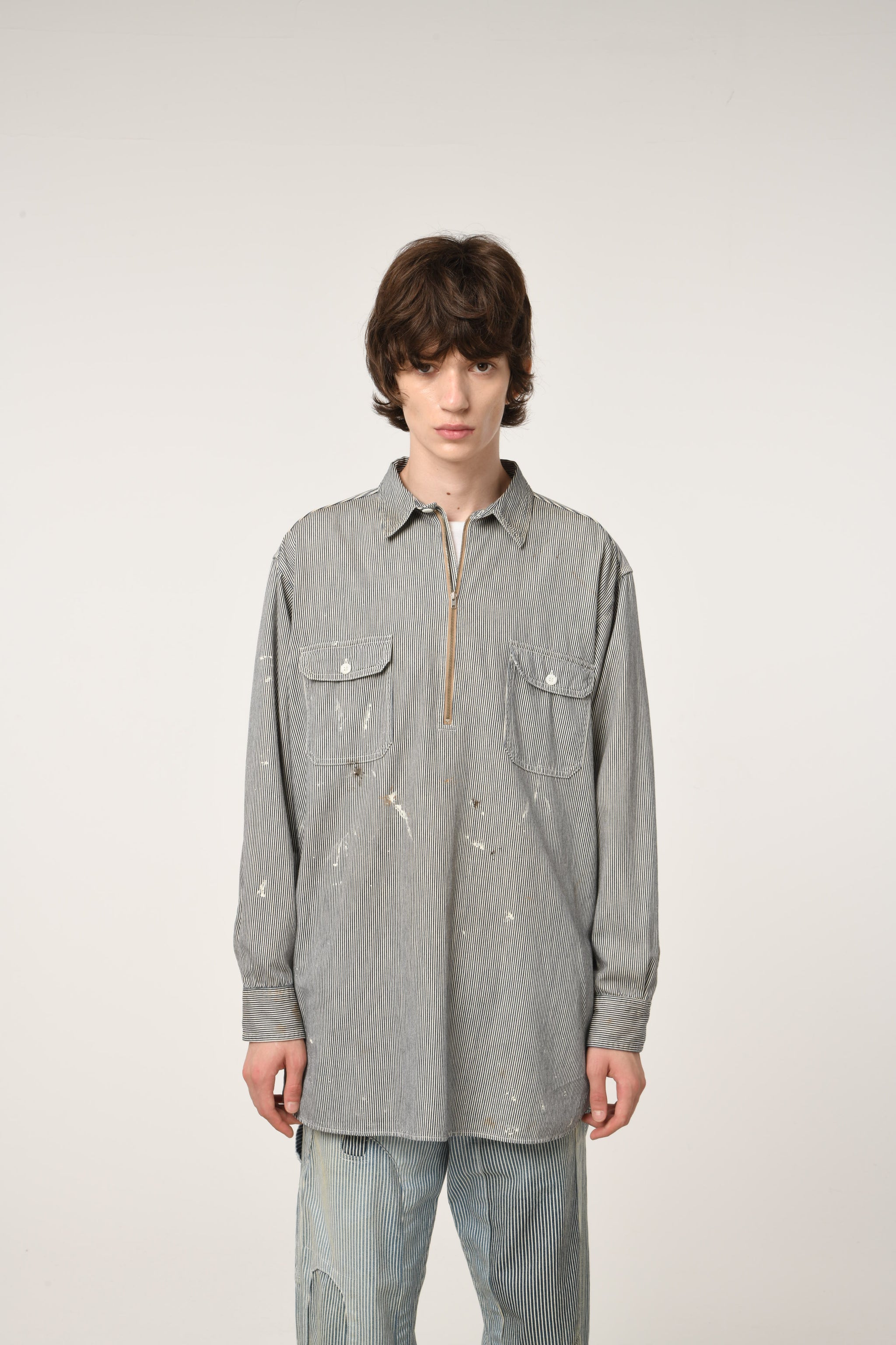 トップス BOWWOW WORK HICKORY STRIPE PO SHIRTS WORK HICKORY STRIPE PO SHIRTS – C30 - BOW WOW, RECOGNIZE