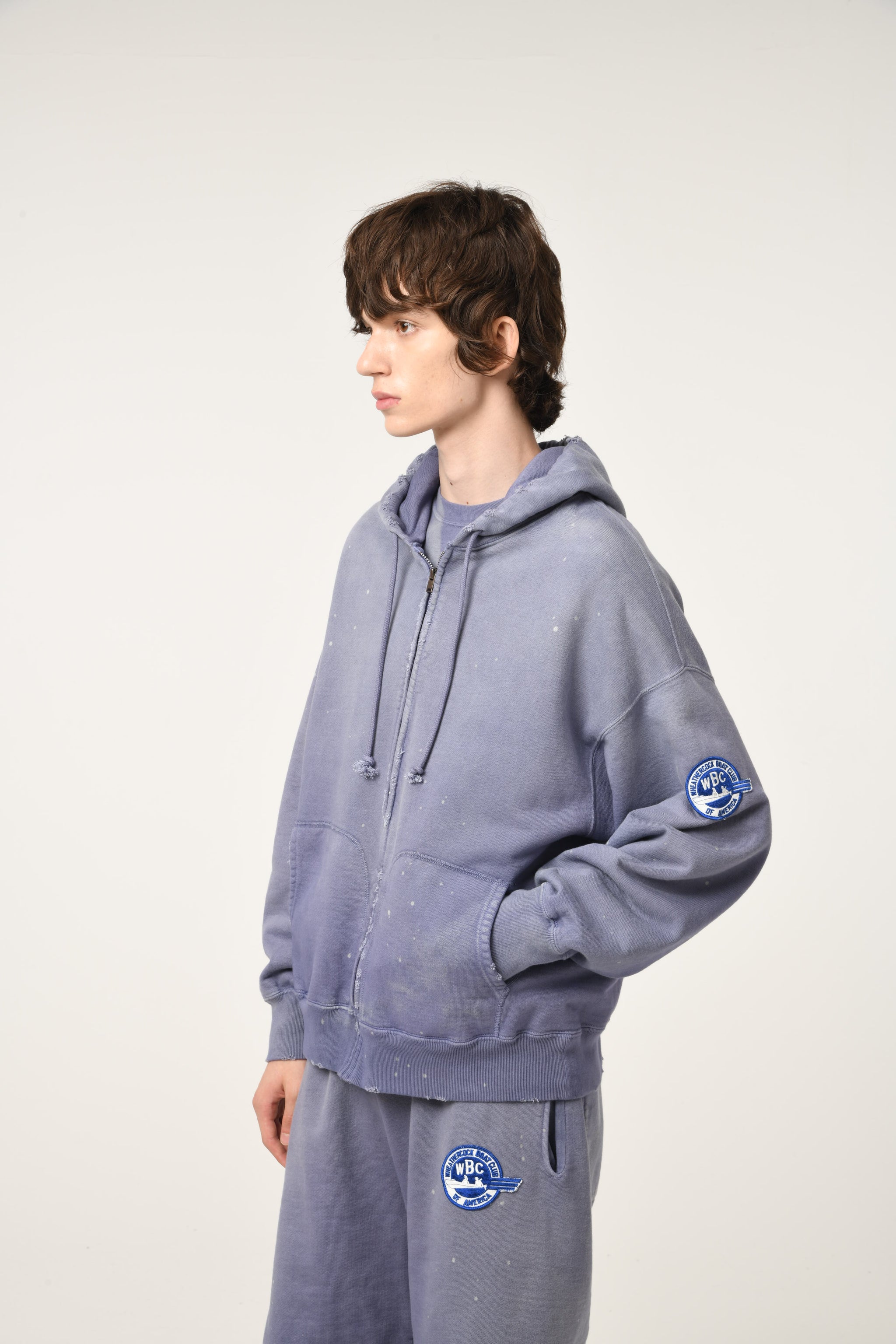 【BOWWOW】バウワウ/BOAT CLUB ZIP HOODIE/EGGPLANT NVY AGING BOW WOW バウワウ SS25 BOAT CLUB ZIP HOODIE / EGGPLANT NVY