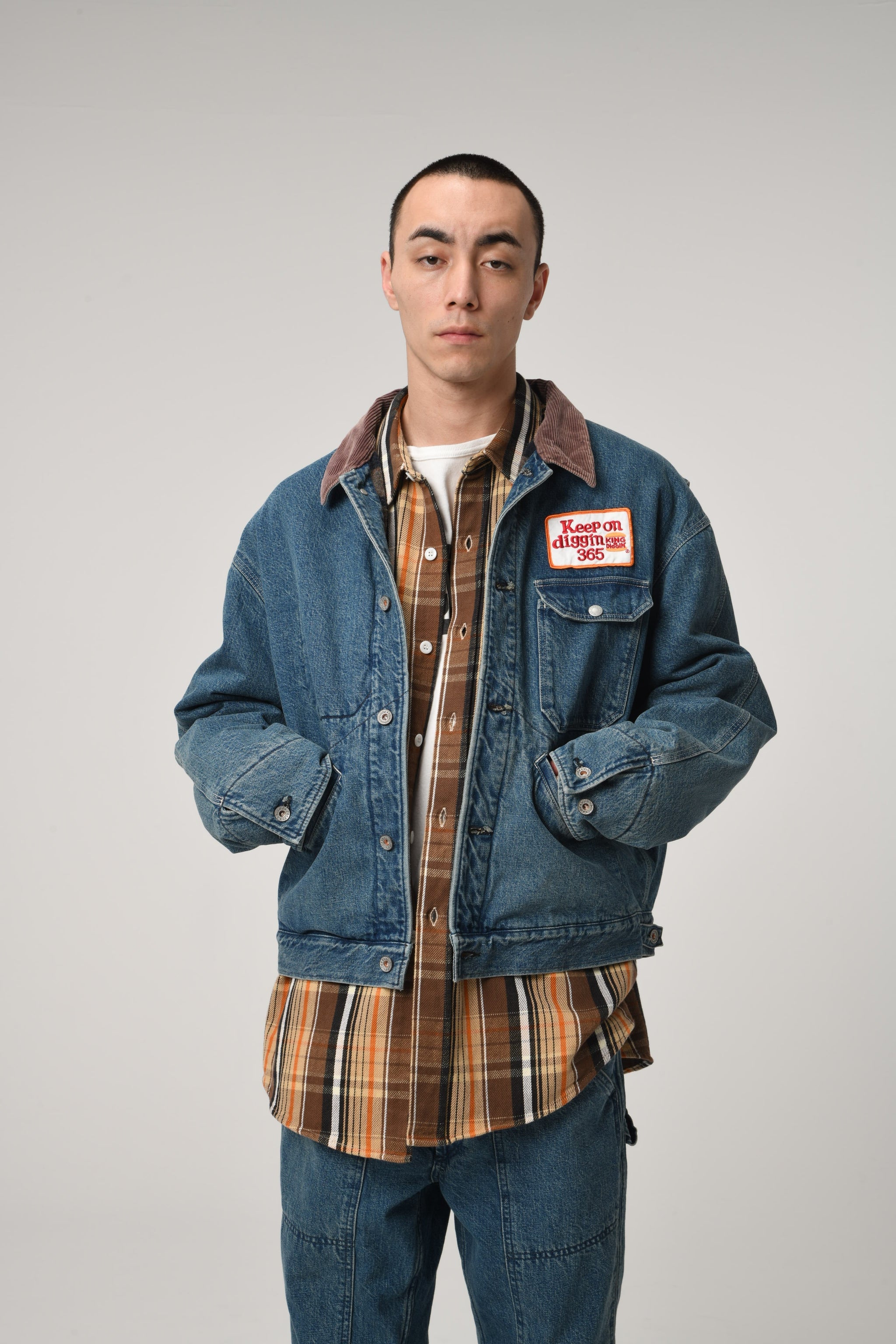 ジャケット・アウター bowwow BLANKET LINED DUCK JACKET AGEING KOD BLANKET LINED DENIM JACKET – C30 - BOW WOW, RECOGNIZE