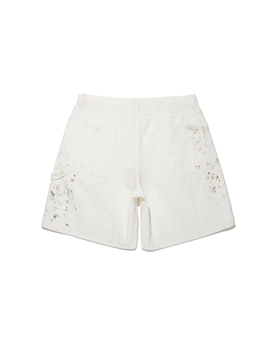 パンツ BOWWOW PAINTER'S SPLATTER SHORTS L white PAINTER'S SPLATTER SHORTS – C30 - BOW WOW, RECOGNIZE