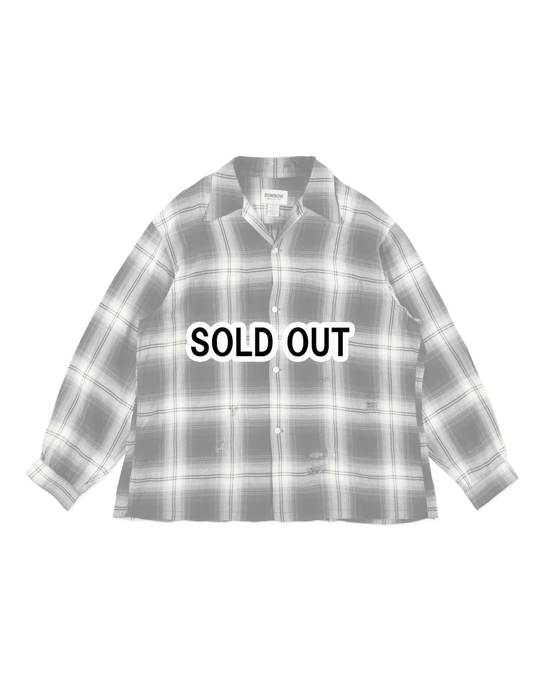 REMADE RAYON PLAID SHIRT AGED – C30 - BOW WOW, RECOGNIZE FLAGSHIP SHOP