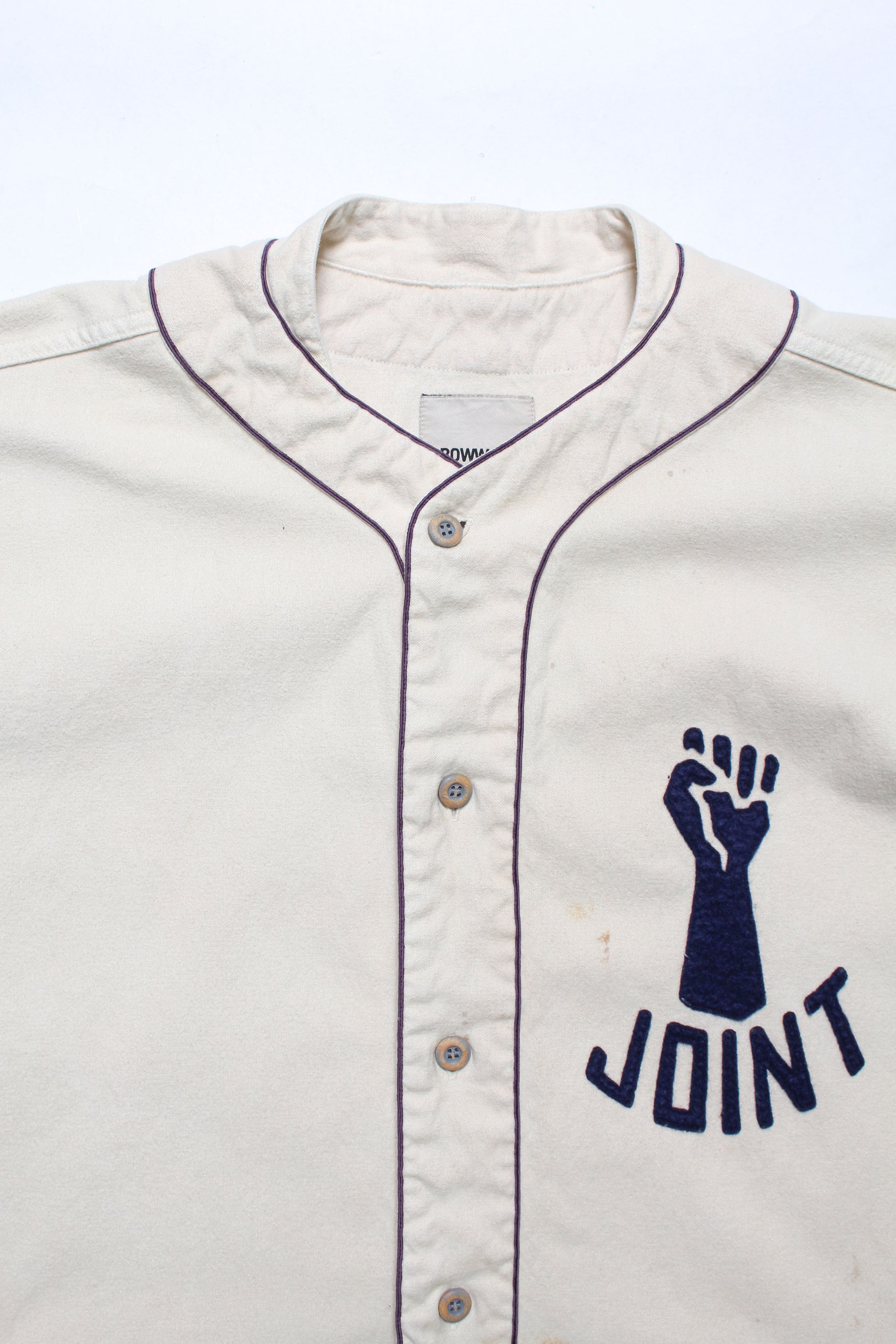 トップス BOWWOW JOINT BASEBALL SHIRT/WHITE JOINT BASEBALL SHIRT – C30 - BOW WOW, RECOGNIZE FLAGSHIP SHOP