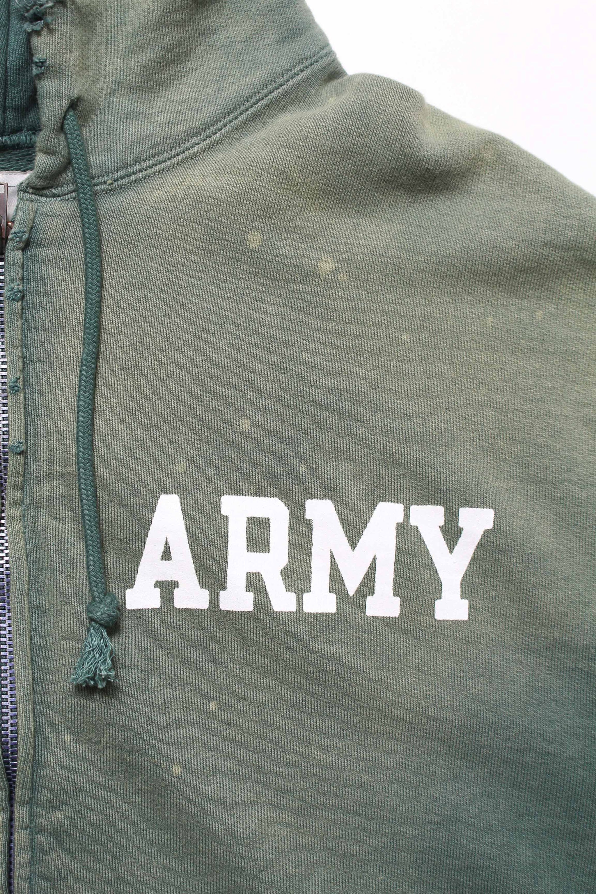 BOWWOW/ARMY ZIP HOODIE 25AW セントマイケル BOWWOW ARMY ZIP HOODIE AGED AGED GREEN | BASE LINE