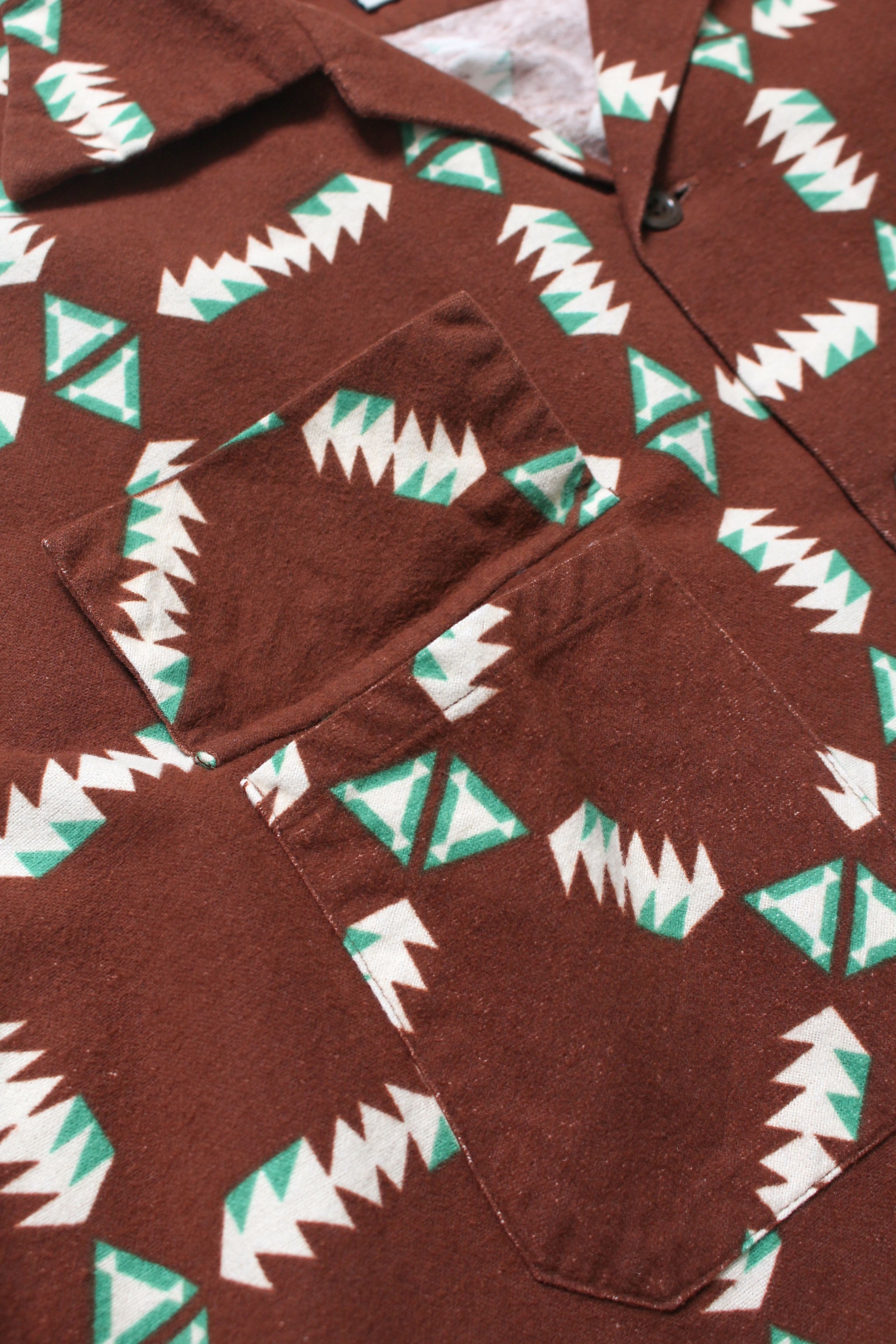 NAVAJO PRINT FLANNEL SHIRT AGED – C30 - BOW WOW, RECOGNIZE