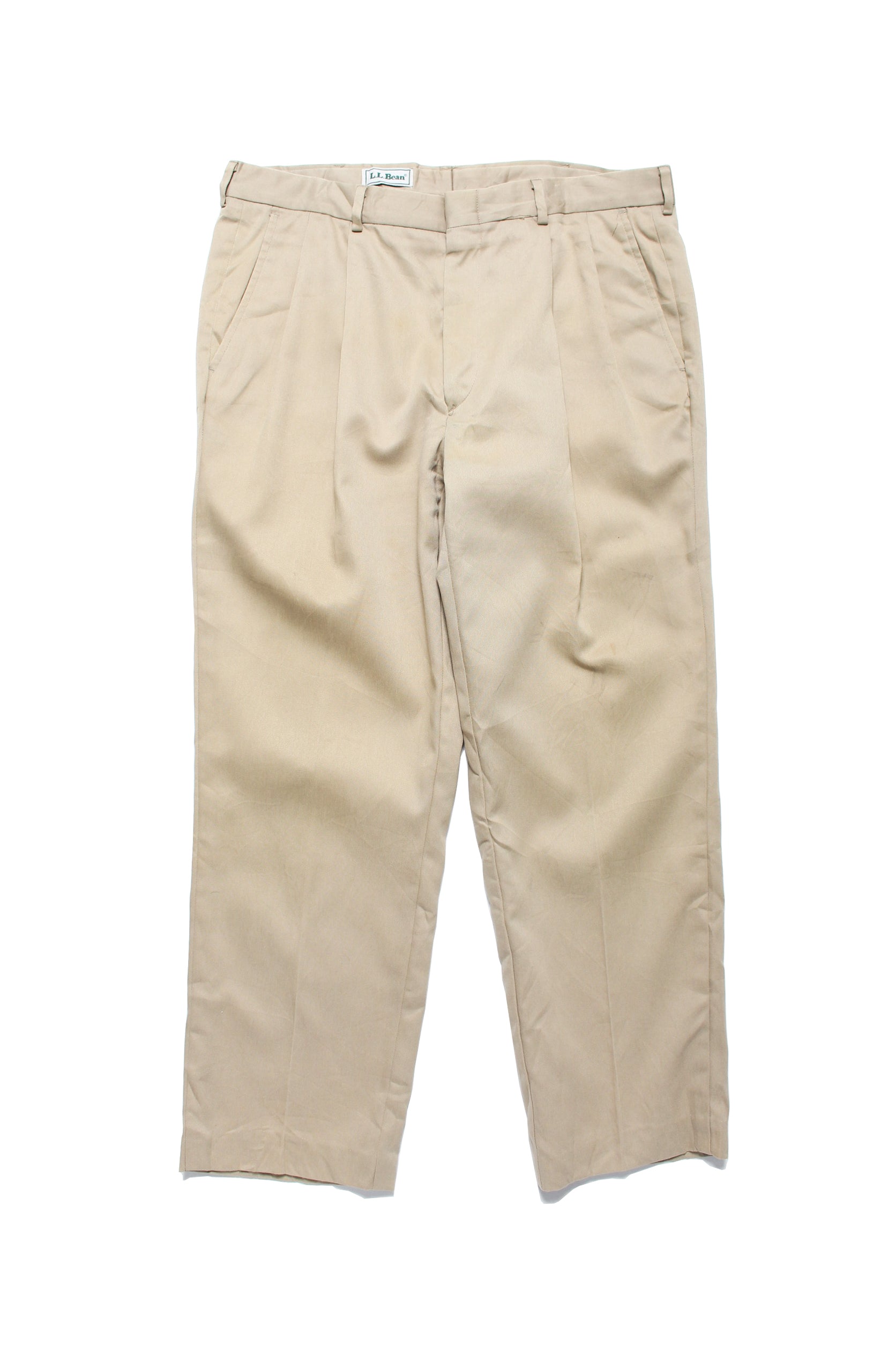 【USED in STOCK】L.L.BEAN - 2 TUCK CHINO TROUSERS 80s