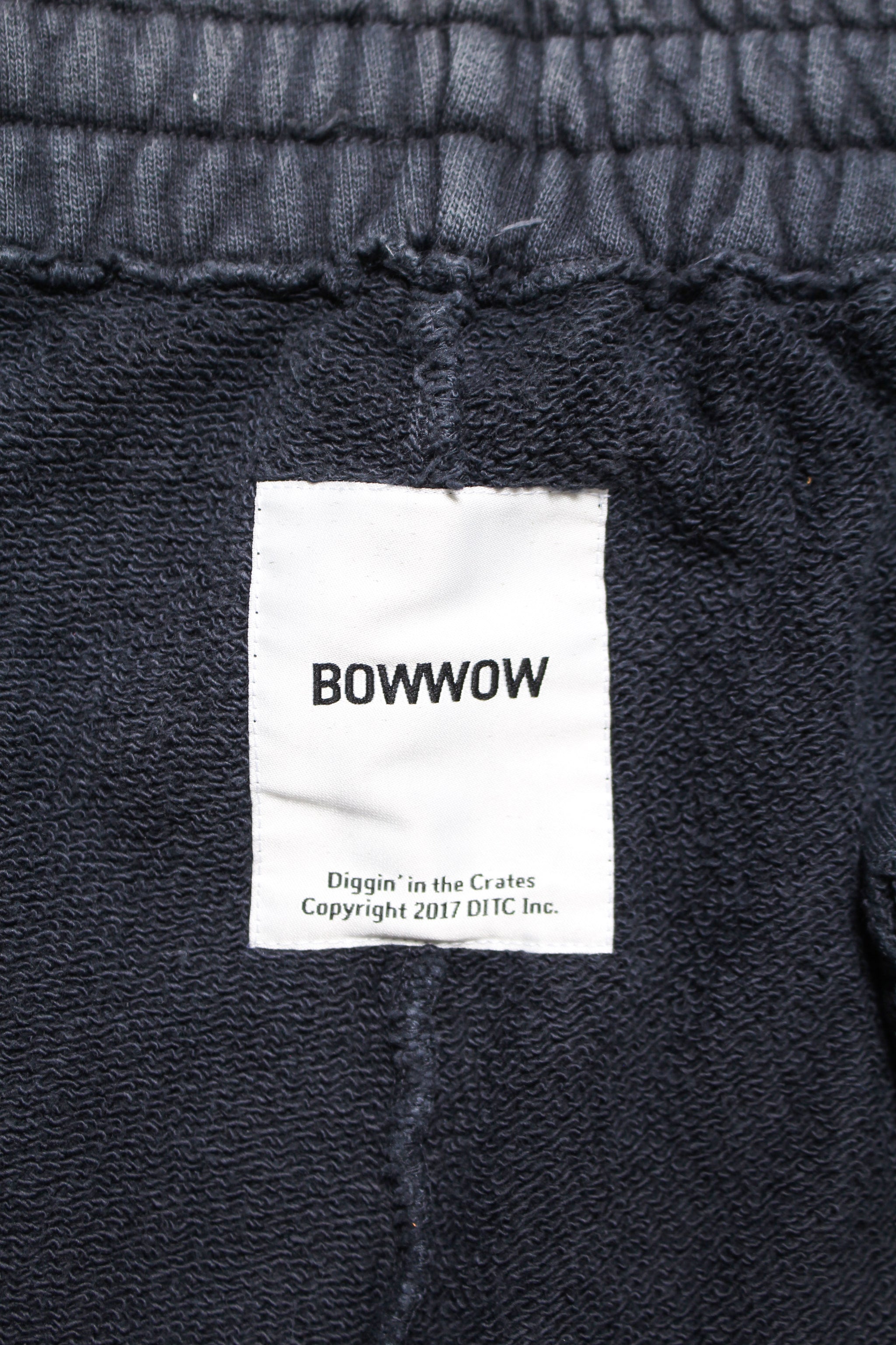 【WOOHWA】RIBBON SHIRRING SWEAT PT Logo Embossed Ribbed Pullover in Soft Chenille in ARIEL BLUE