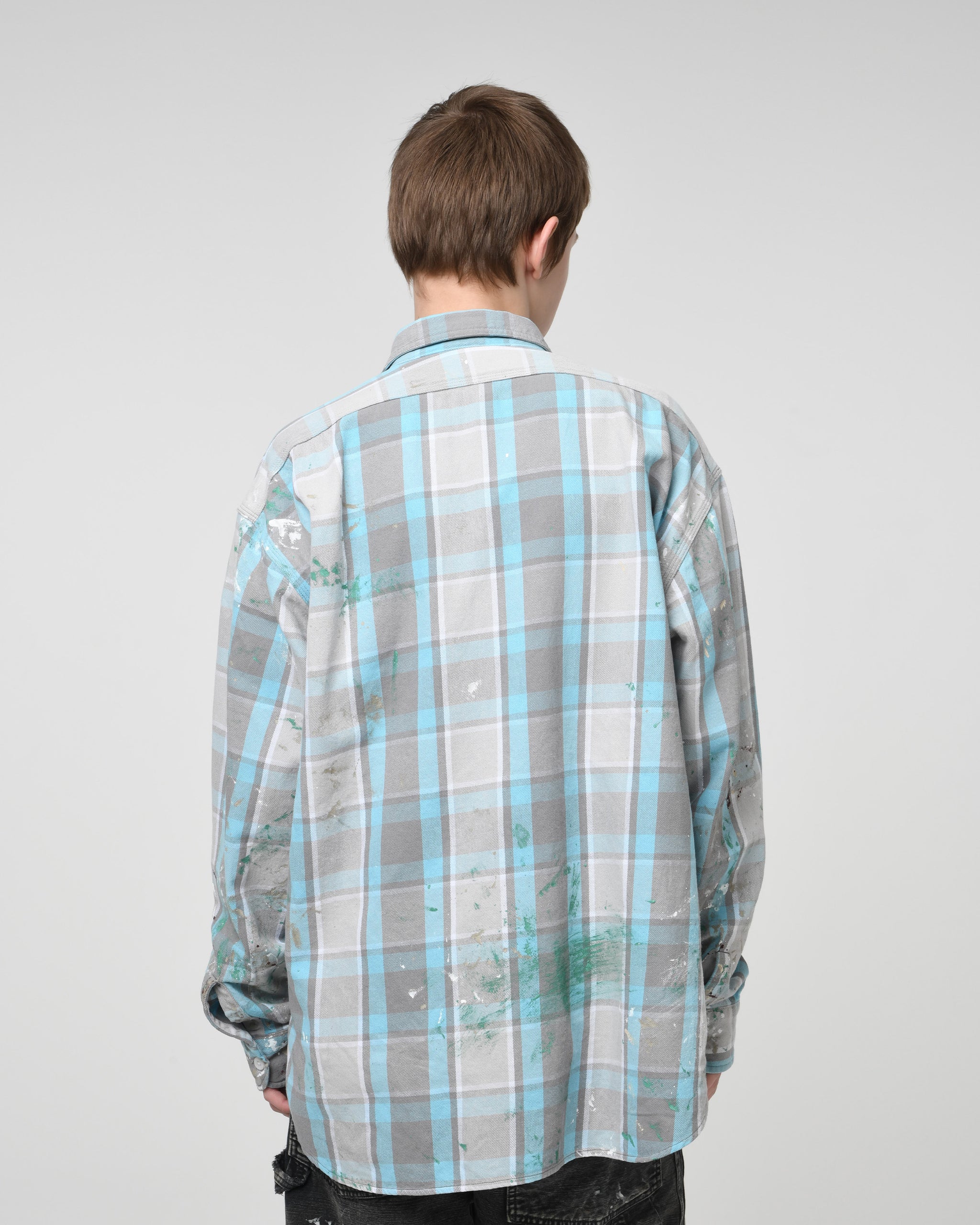 美品 BOWWOW 25AW PAINTER'S FLANNEL SHIRT M PAINTER'S PAINT STAINED FLANNEL SHIRT – C30 - BOW WOW, RECOGNIZE