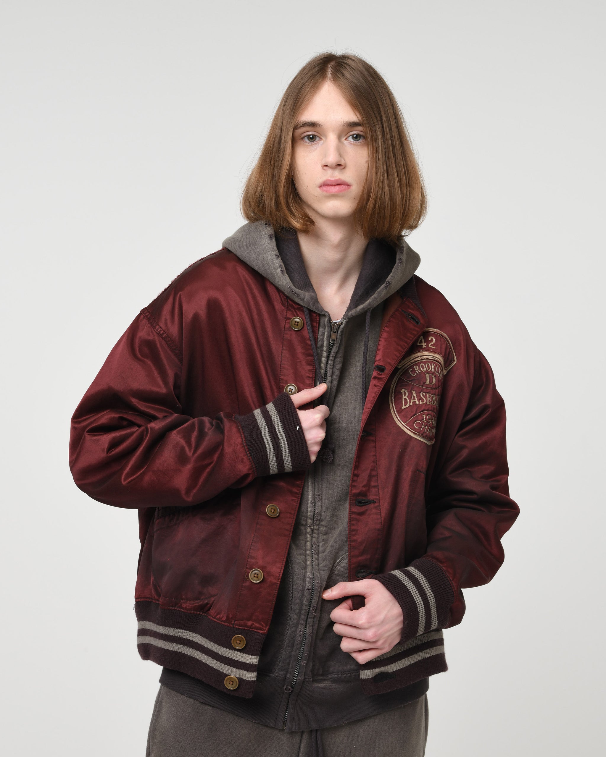 BASEBALL CHAMPION SATIN JACKET AGED – C30 - BOW WOW, RECOGNIZE