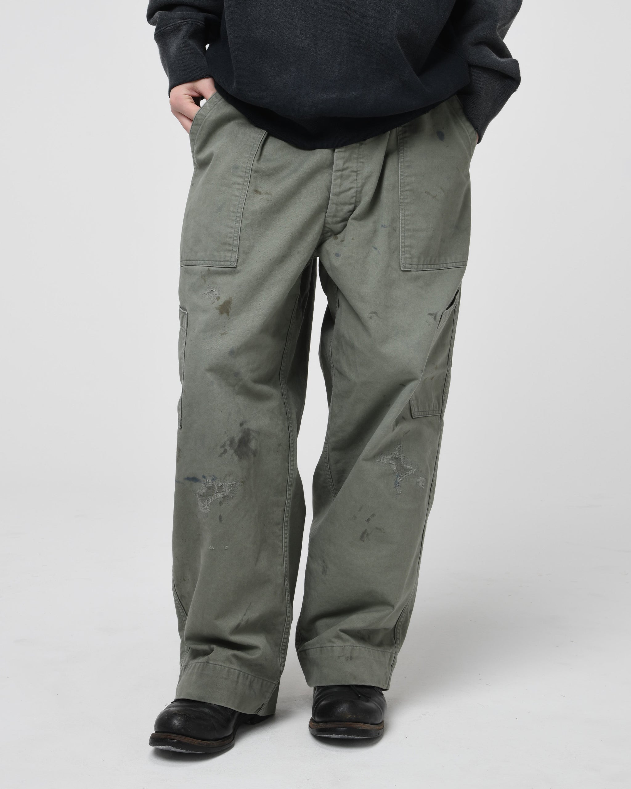 REPAIRED USAF MECHANIC PANTS – C30 - BOW WOW, RECOGNIZE FLAGSHIP SHOP