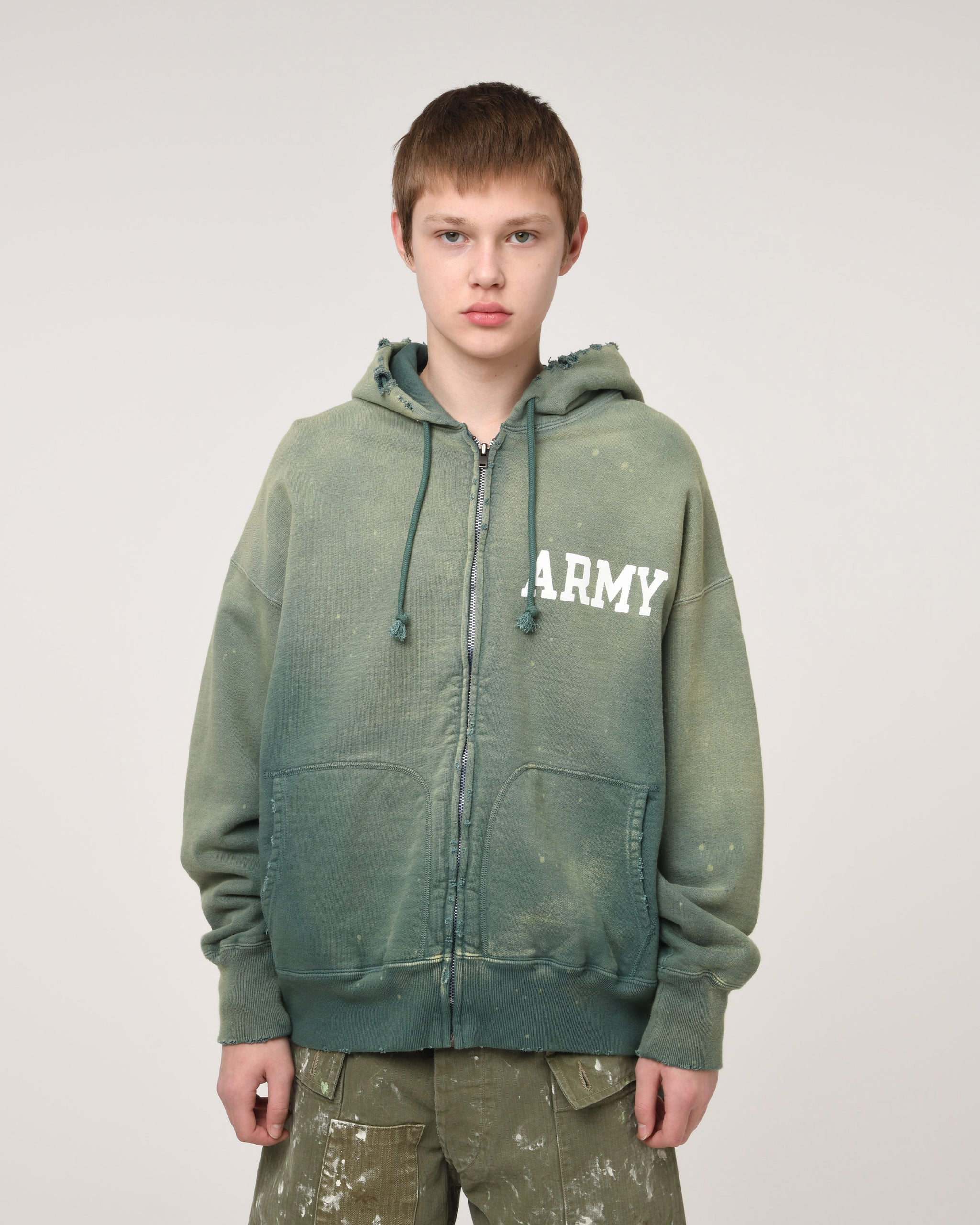 ARMY ZIP HOODIE AGED – C30 - BOW WOW, RECOGNIZE FLAGSHIP SHOP ARMY ZIP HOODIE AGED – C30 - BOW WOW, RECOGNIZE FLAGSHIP SHOP
