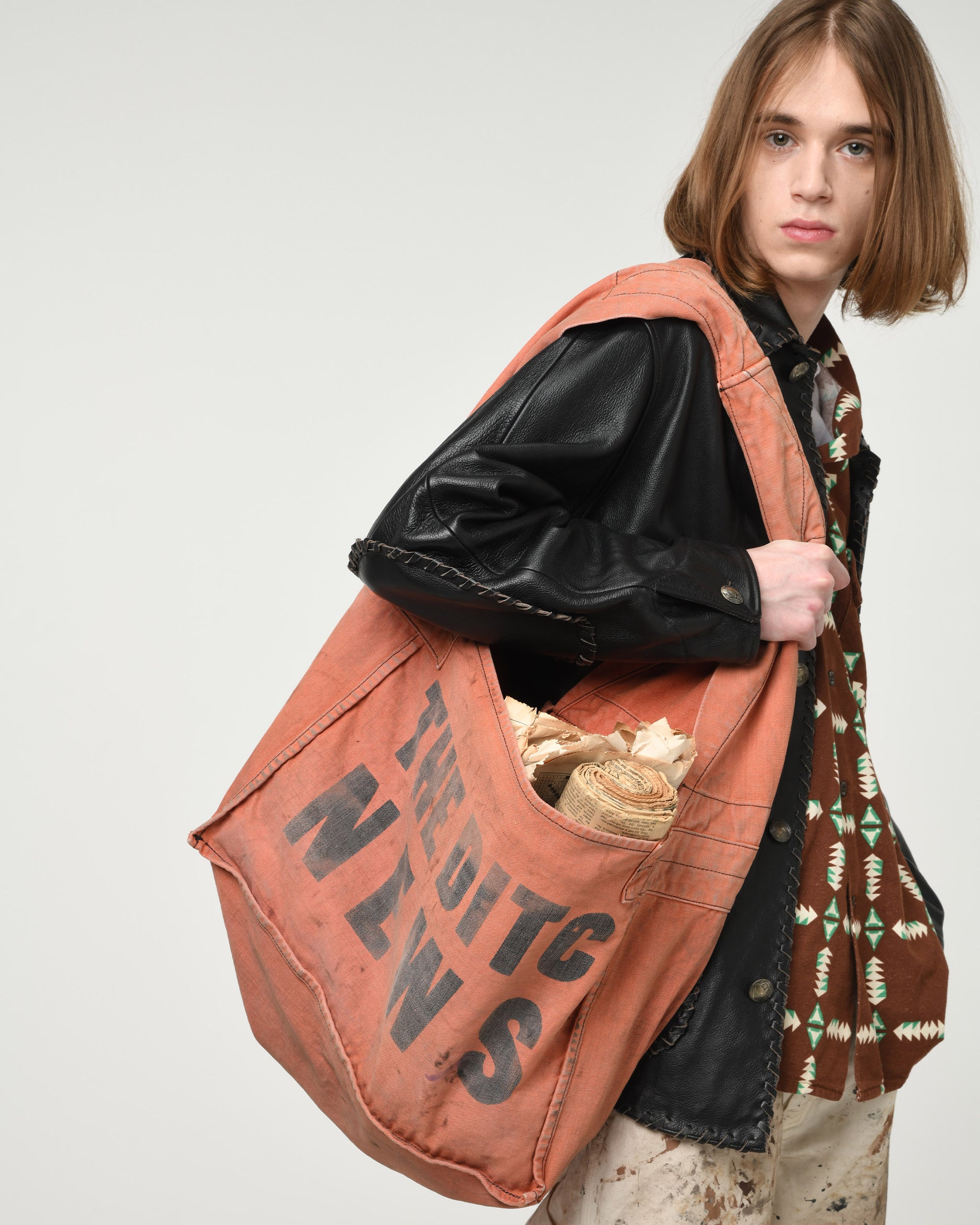 BOW WOW　NEWSPAPER BAG BOW WOW THE DITC NEWSPAPER BAG AGED (BW252-DNB) COLOR AGED ORANGE