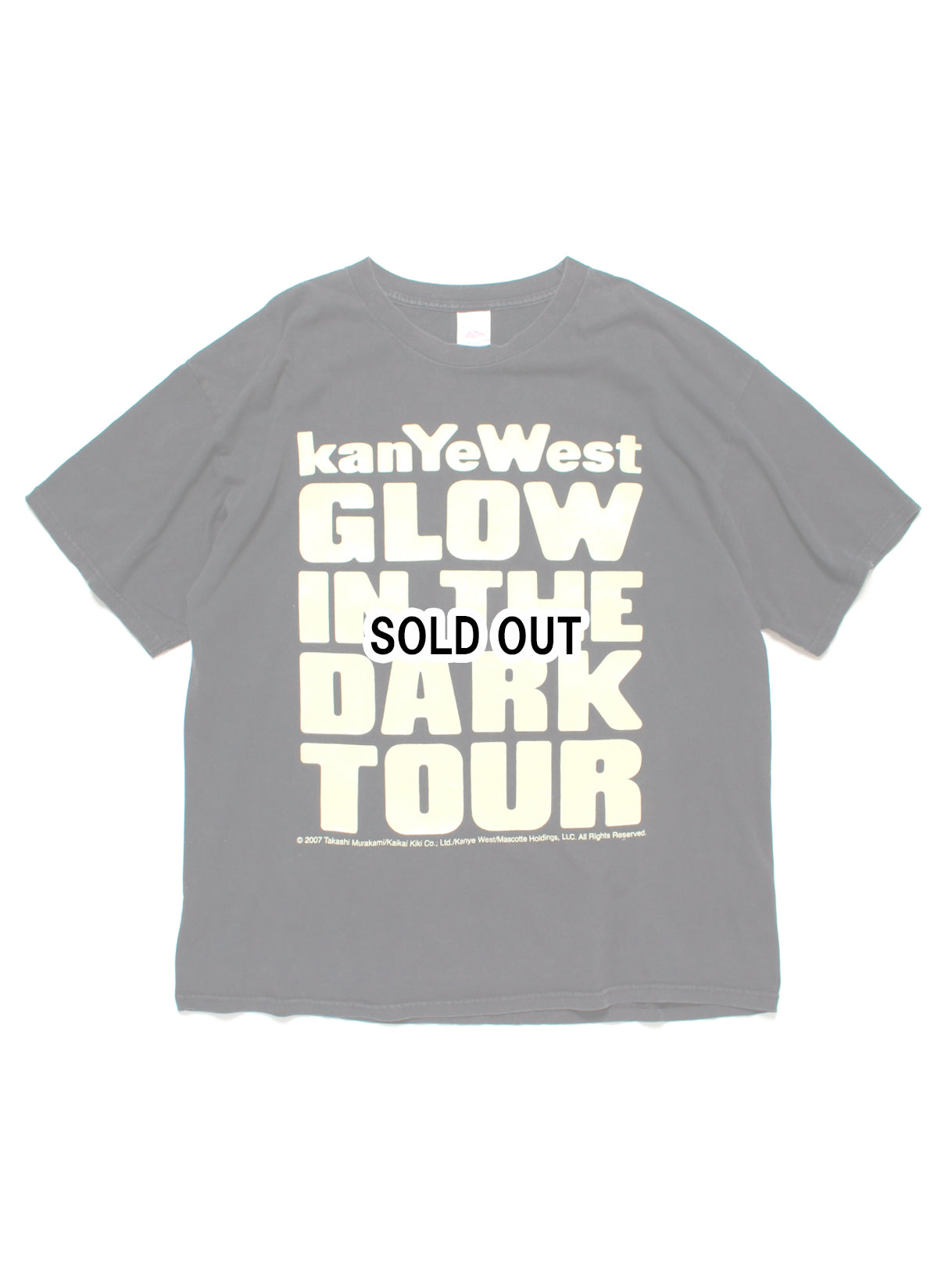 激レア! 2008年 KANYE WEST 『GLOW IN THE DARK』 ツアー Tシャツ 村上 