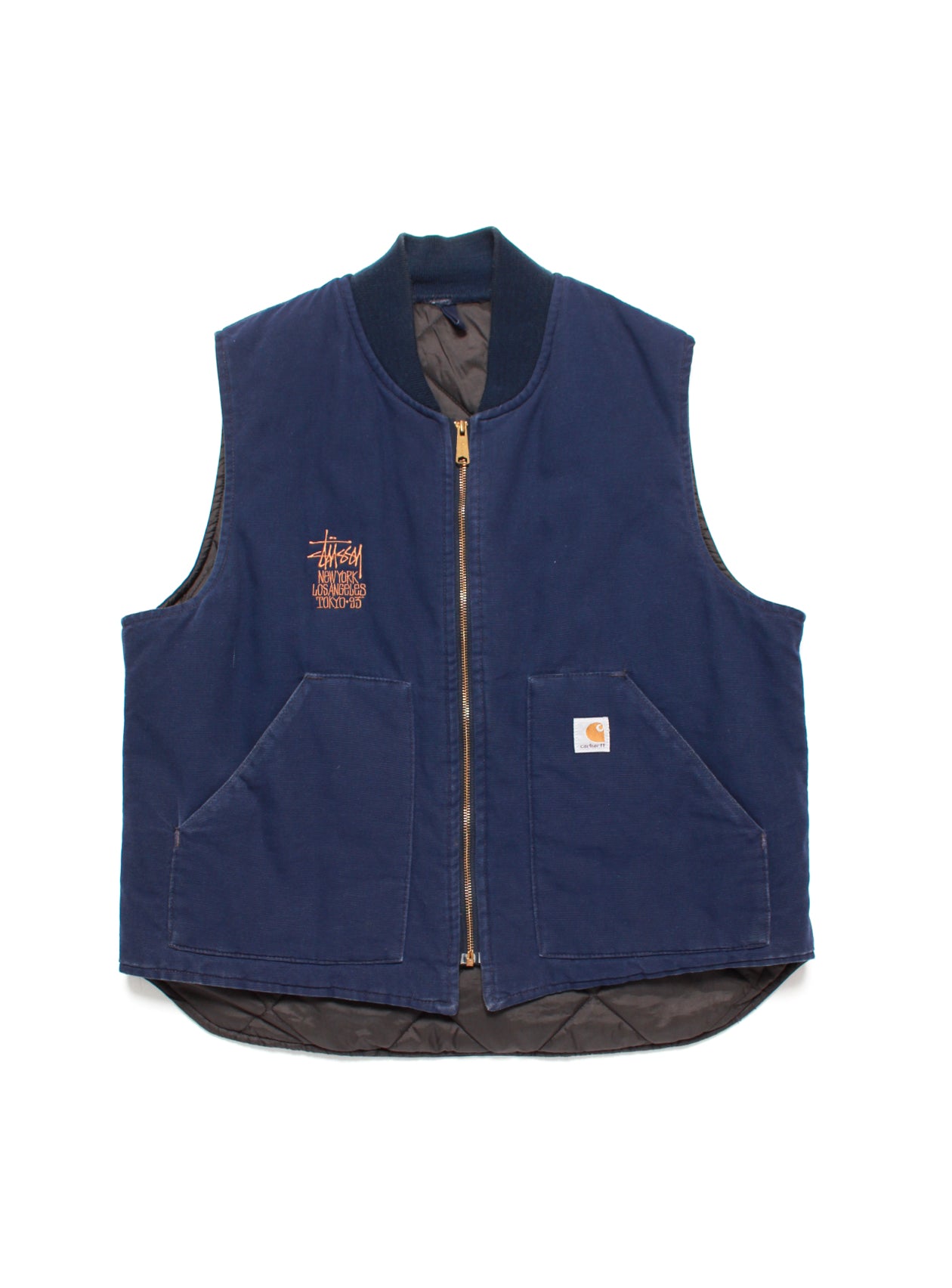 USED in STOCK】STUSSY×CARHARTT – NY, LA, TOKYO DUCK VEST '93 – C30 ...