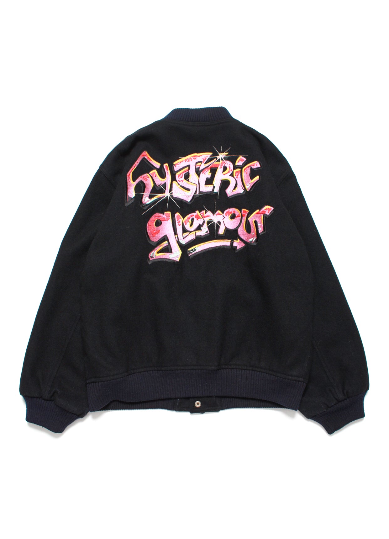 USED in STOCK】HYSTERIC GLAMOUR - GRAFITTI EMB STADIUM JK early90s 