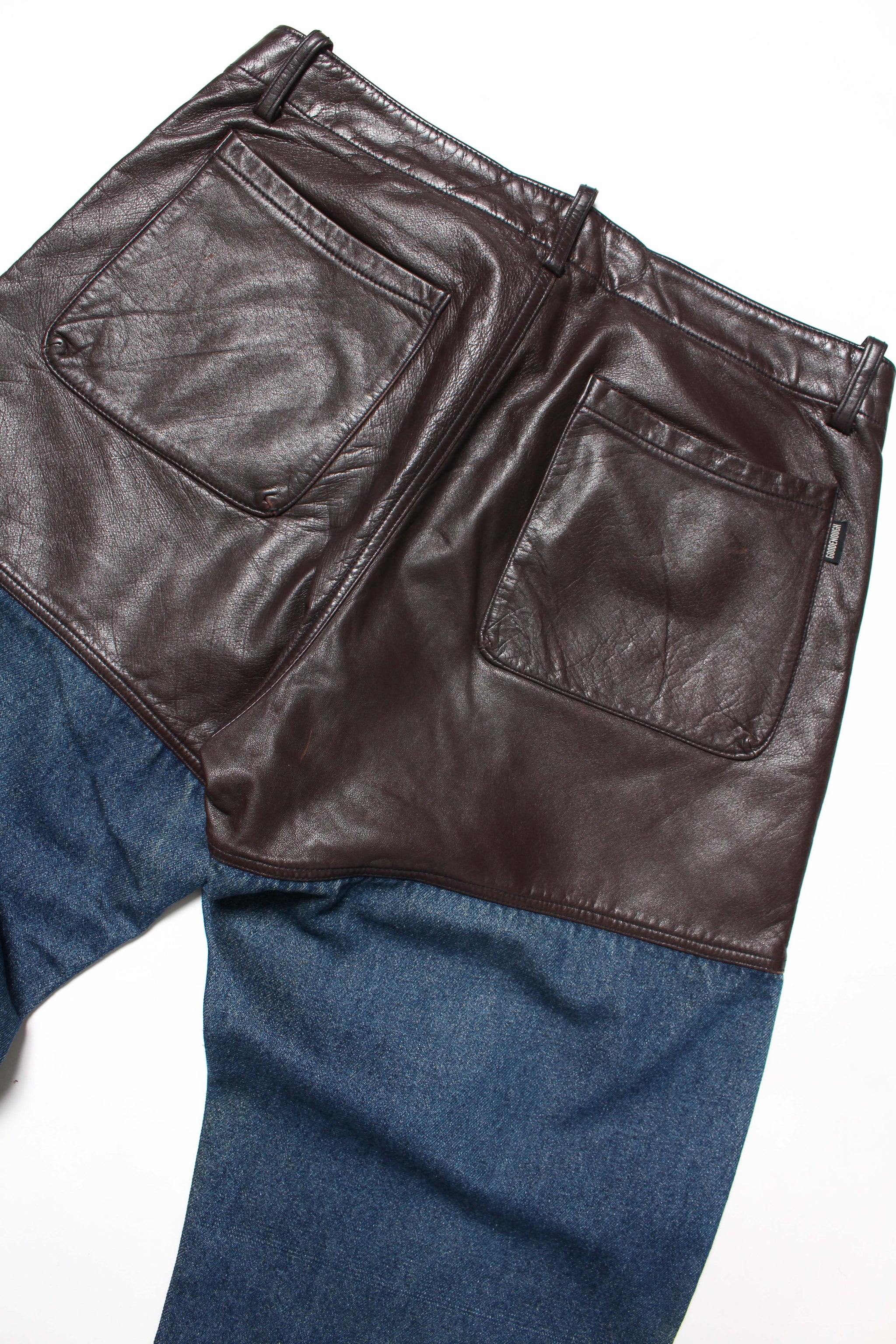 GOODENOUGH レザー＆デニムパンツ '92 GOODENOUGH LEATHER & DENIM BAKER PANTS '92 – C30 - BOW WOW