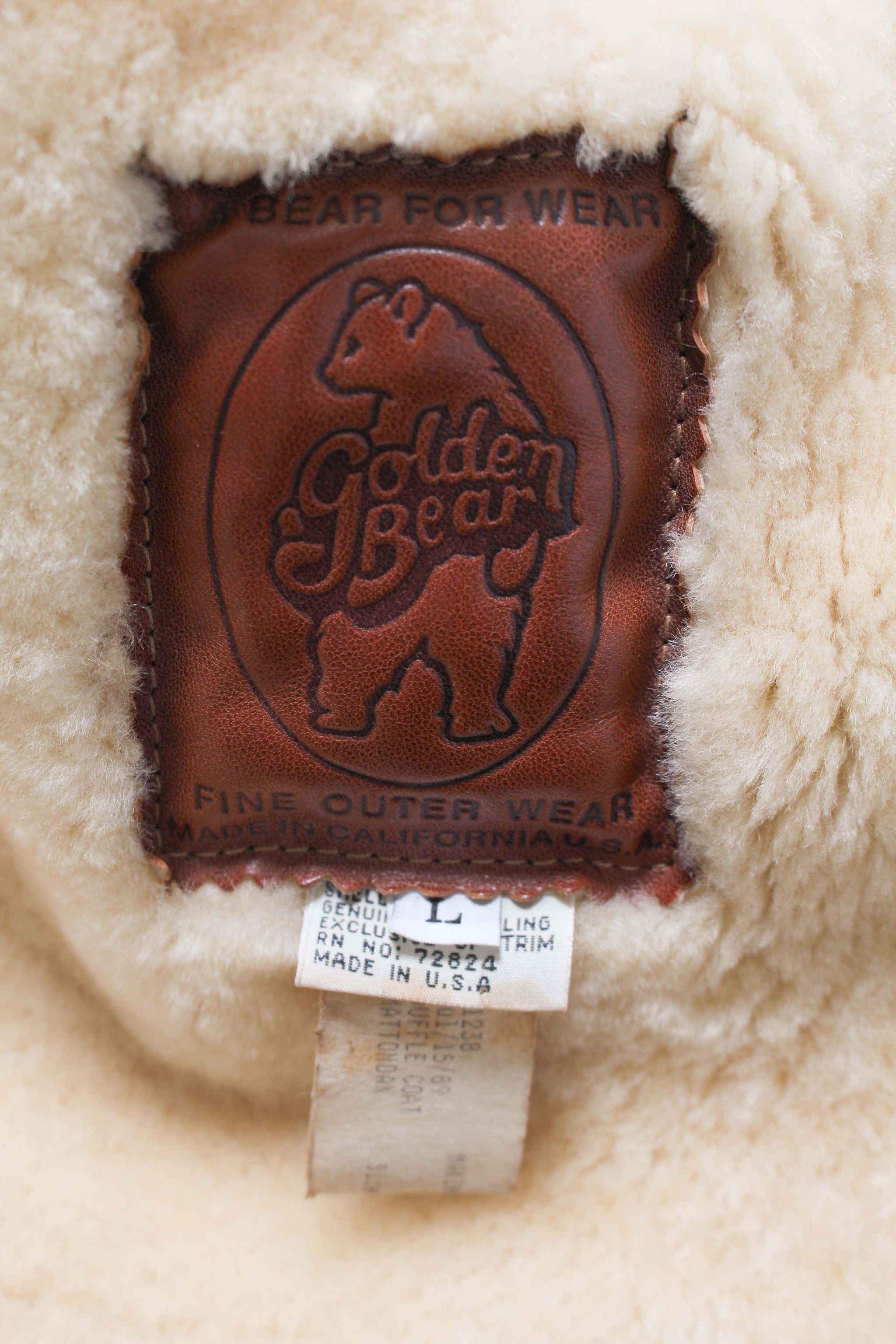GOLDEN BEAR MOUTON DUFFLE COAT USA 80s – C30 - BOW WOW