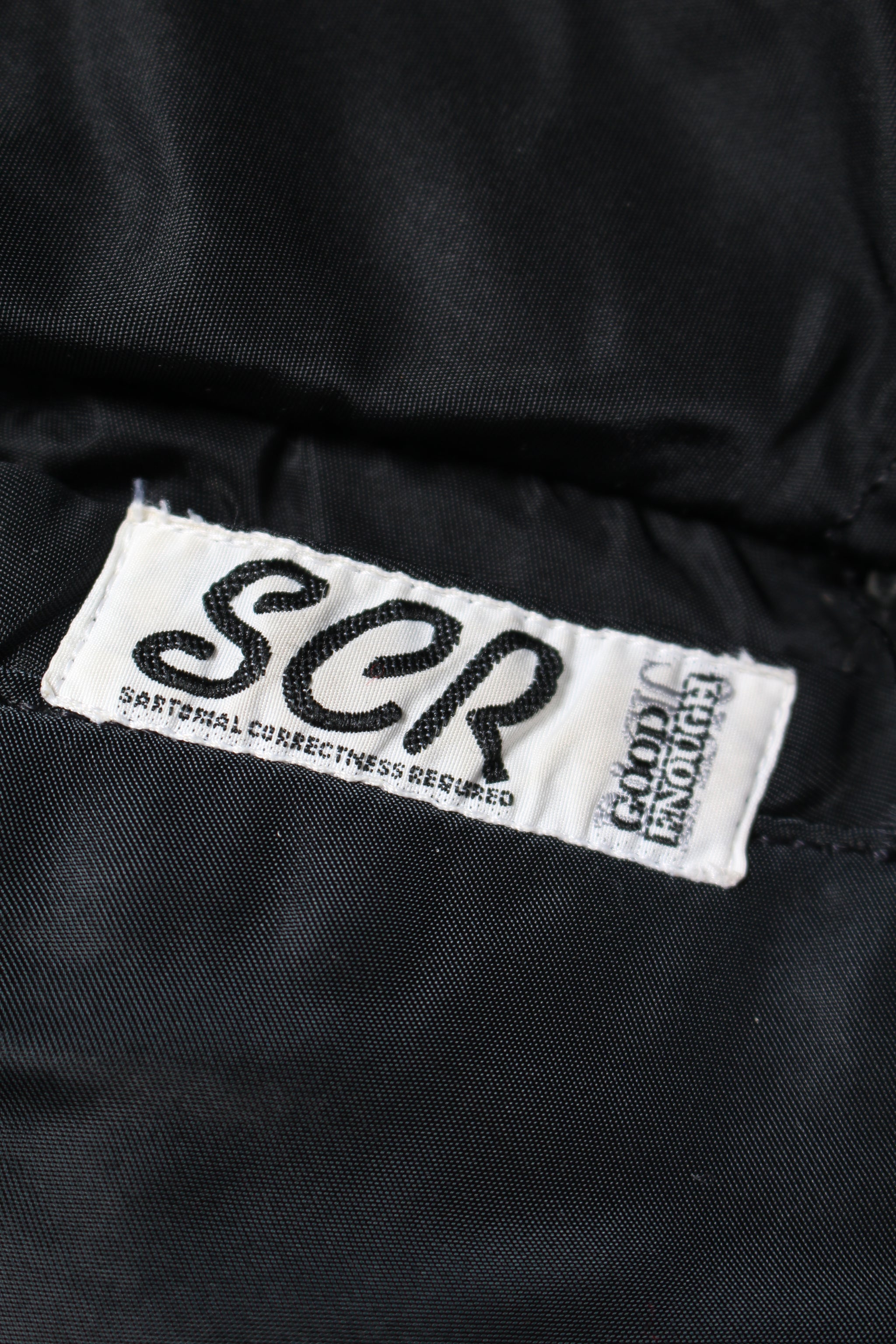 GOODENOUGH SCR × ALPHA MA-1 × Hombre Nino RIB ZIP CREW NECK